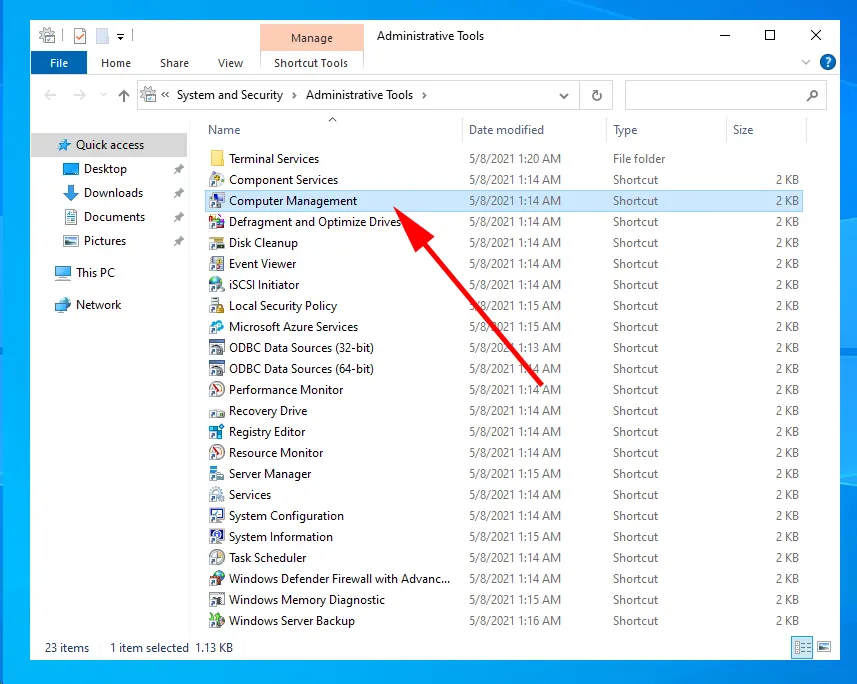 Delete user windows server 2022 2019 - computer management